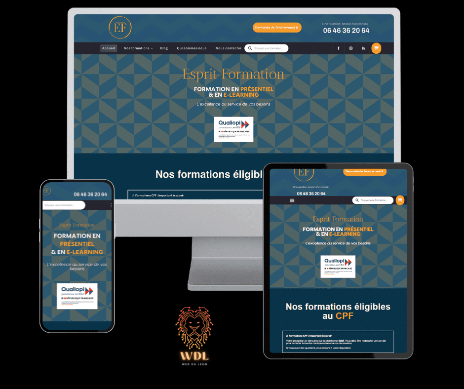 Catalogue de formations vendu en ligne, trois parcours d'achat.