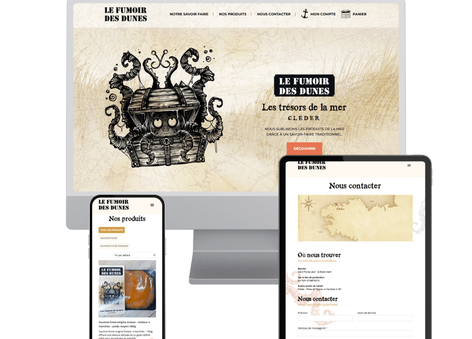 Création du site e-commerce le fumoir des dunes