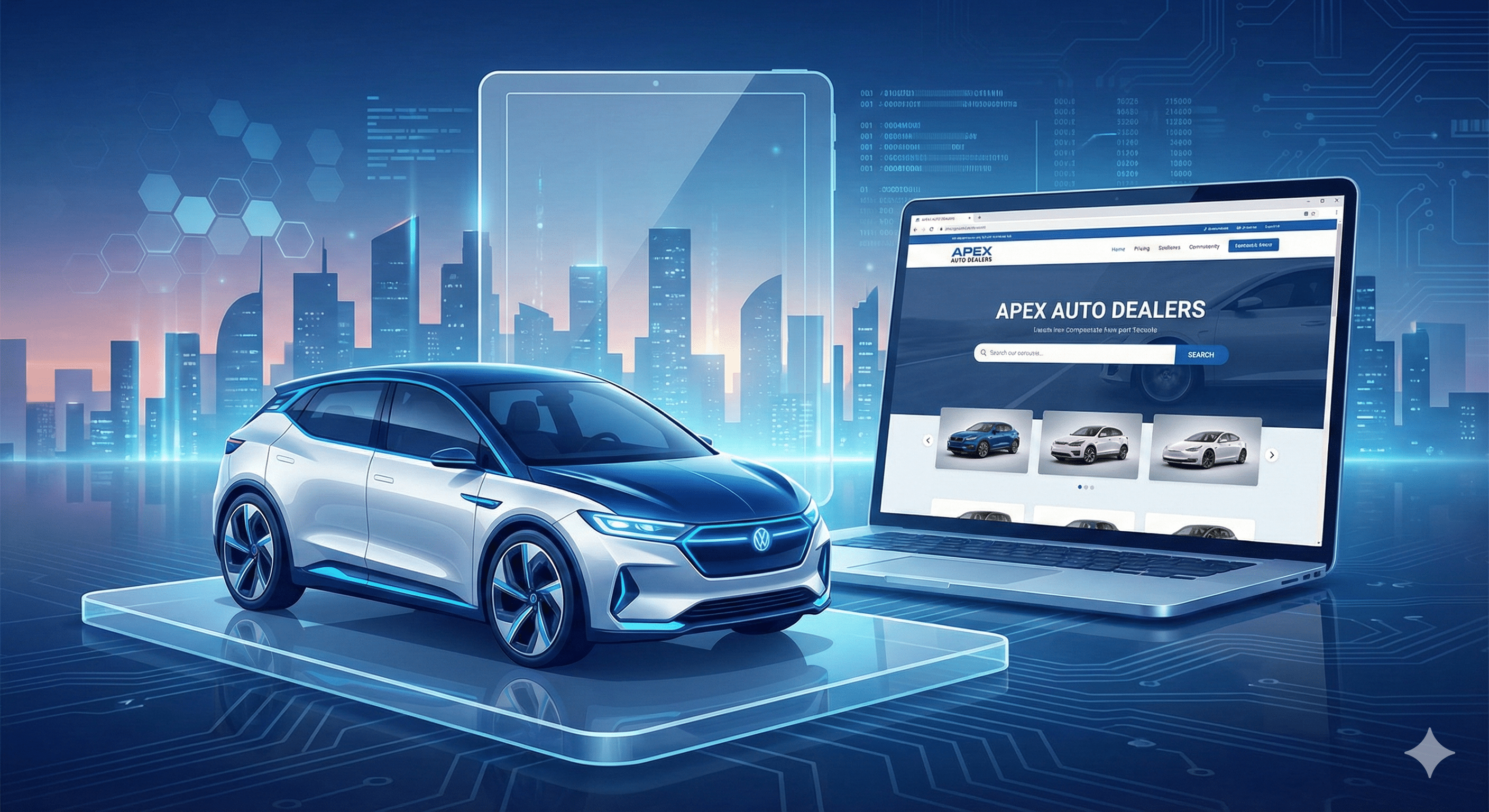 Création site internet pour concession auto - web du léon