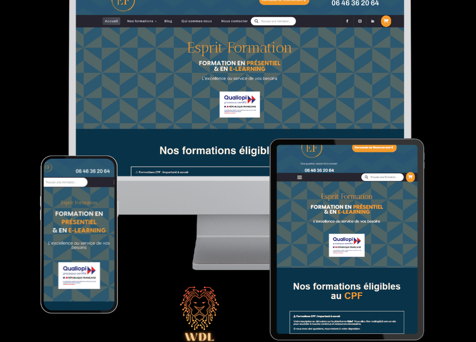 Création d’un site e-commerce – Esprit Formation