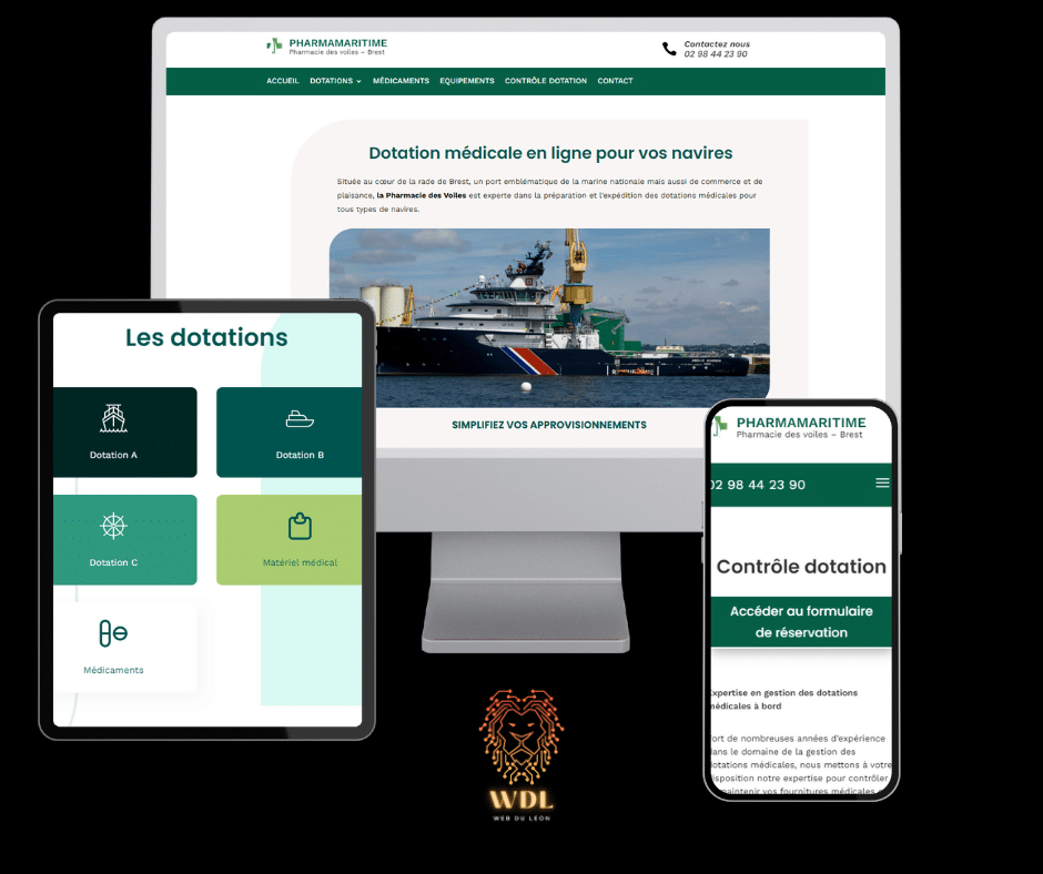 Projet pharmamaritime - Web Du Léon