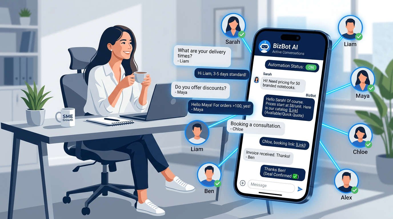 featured-chatbot-ia-pme-relation-client Chatbot IA PME relation client : multipliez vos devis sans décrocher le téléphone