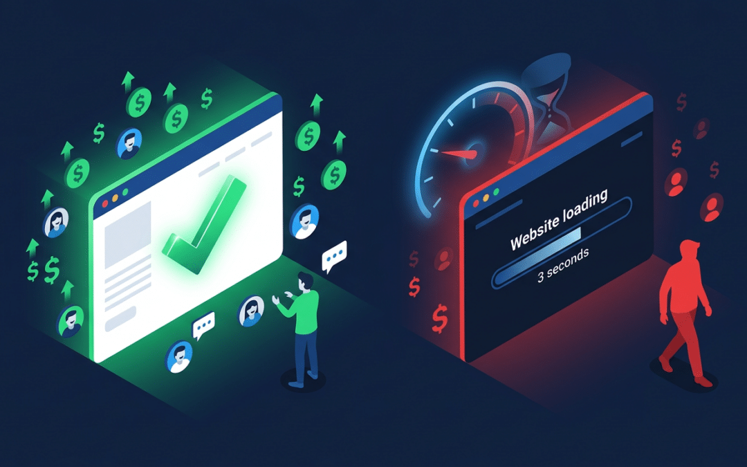 Positionnement site vitesse chargement : pourquoi chaque seconde vous coûte des clients