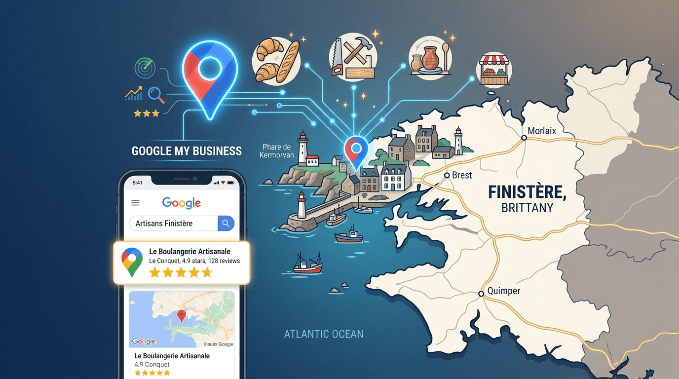 SEO local artisan commerçant Finistère : le guide complet pour dominer Google