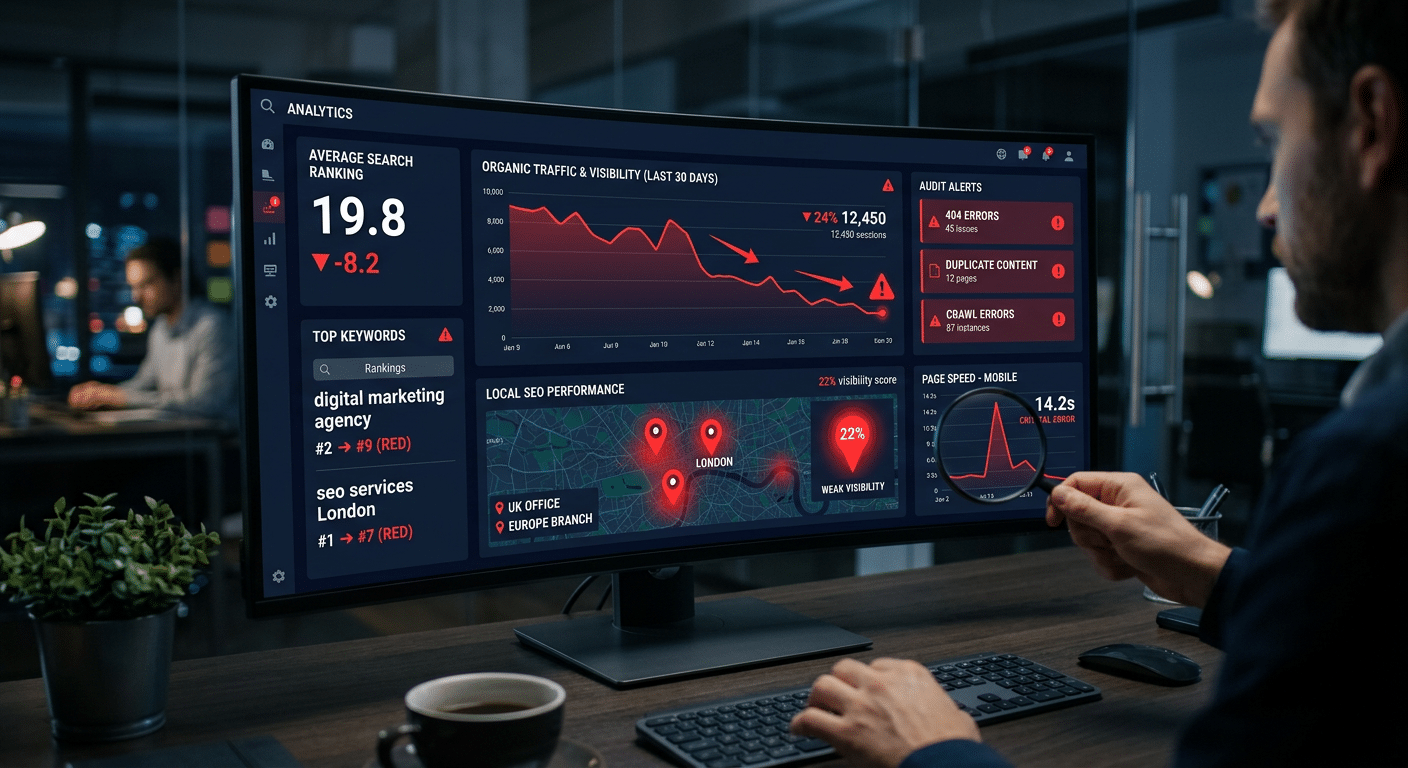 Website SEO Report : 7 erreurs qui plombent votre visibilité locale