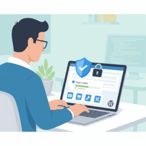 mise à jour plugins wordpress - web du leon